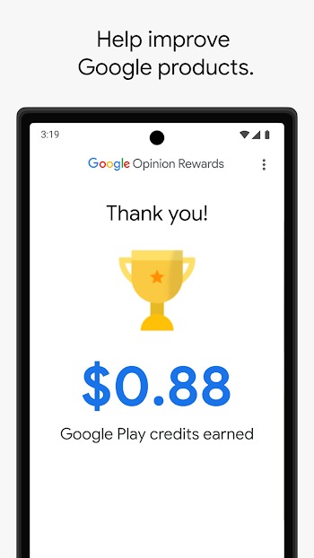 google opinion rewards latest version