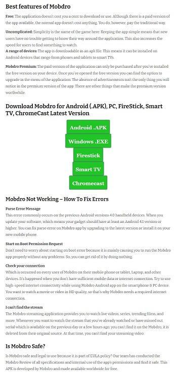 mobdro plus newupdate