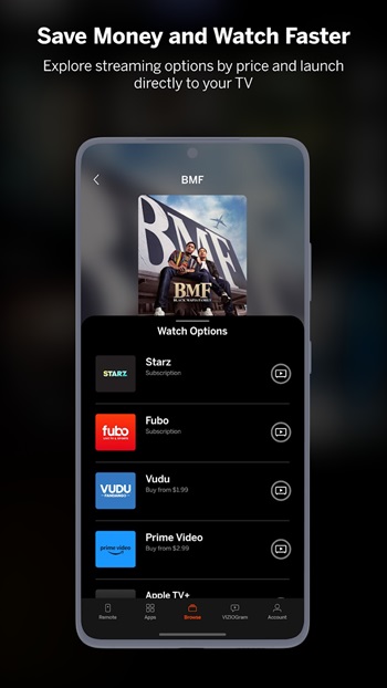 vizio tv remote android