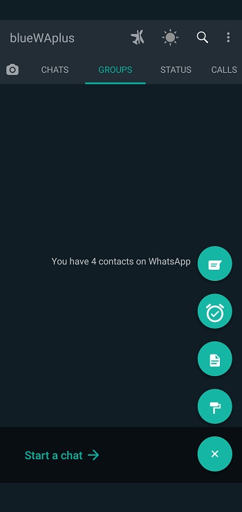 blue whatsapp plus apk