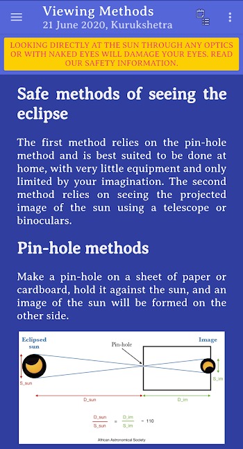 solar eclipse for android