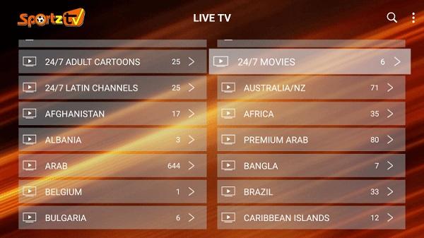 sportz tv for android